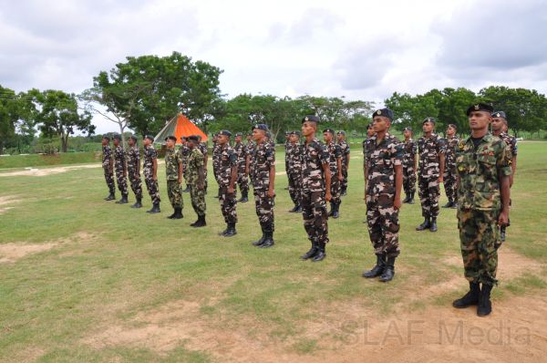 Passing Out Ceremony of the No 24 Basic Air Borne Course at SLAF Station Ampara