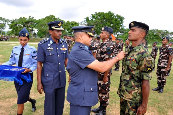Passing Out Ceremony of the No 24 Basic Air Borne Course at SLAF Station Ampara