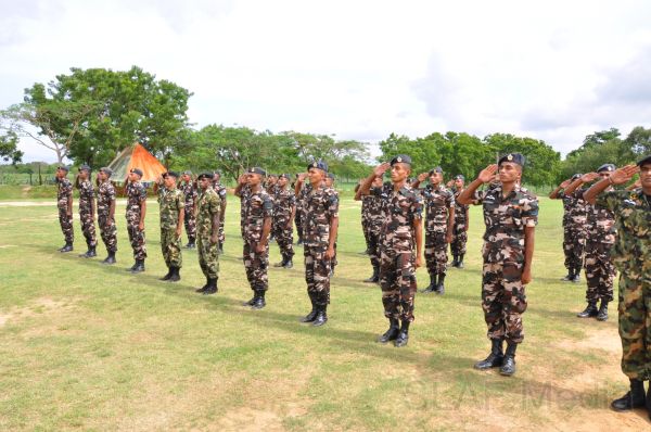 Passing Out Ceremony of the No 24 Basic Air Borne Course at SLAF Station Ampara