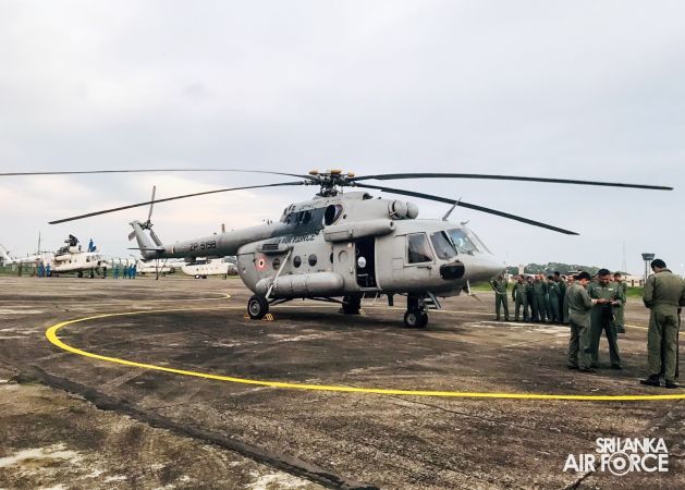 TWO IAF
MI-17V5 HELICOPTERS ARRIVE IN SRI LANKA TO SUPPORT ONGOING SAR
OPERATIONS