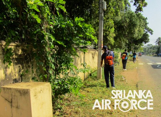 THE NO. 06 HELICOPTER SQUADRON AT SLAF BASE ANURADHAPURA LAUNCHES COMMUNITY SERVICE PROJECT IN LINE WITH 74TH INDEPENDENCE DAY
