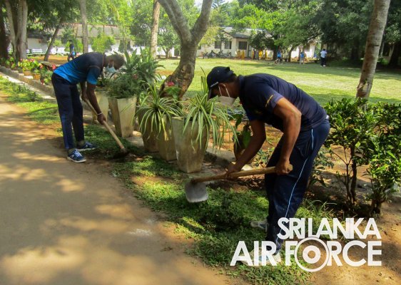 THE NO. 06 HELICOPTER SQUADRON AT SLAF BASE ANURADHAPURA LAUNCHES COMMUNITY SERVICE PROJECT IN LINE WITH 74TH INDEPENDENCE DAY