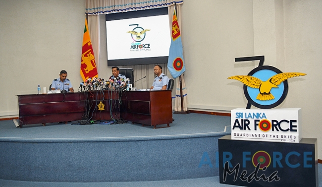 PRESS BRIEFING ON 70 TH AIR FORCE ANNIVERSARY, GUWAN HAMUDA PAPEDI SAWARIYA AND AIR FORCE COMMANDER’S CUP RUGBY TOURNAMENT 2021