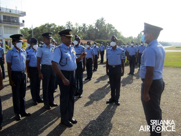 THE CHANGE OF COMMAND OF THE SRI LANKA AIR FORCE STATION KATUKURUNDA