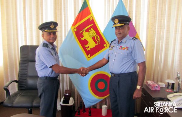 THE CHANGE OF COMMAND OF THE SRI LANKA AIR FORCE STATION KATUKURUNDA
