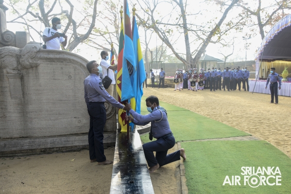 TRADITIONAL FLAG BLESSING CONDUCTS AT “JAYA SRI MAHA BODHI” IN ANURADHAPURA