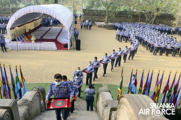 TRADITIONAL FLAG BLESSING CONDUCTS AT “JAYA SRI MAHA BODHI” IN ANURADHAPURA