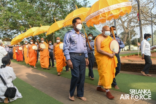 TRADITIONAL FLAG BLESSING CONDUCTS AT “JAYA SRI MAHA BODHI” IN ANURADHAPURA