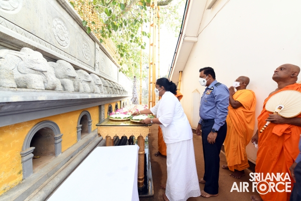TRADITIONAL FLAG BLESSING CONDUCTS AT “JAYA SRI MAHA BODHI” IN ANURADHAPURA
