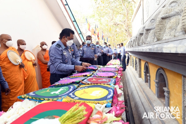 TRADITIONAL FLAG BLESSING CONDUCTS AT “JAYA SRI MAHA BODHI” IN ANURADHAPURA