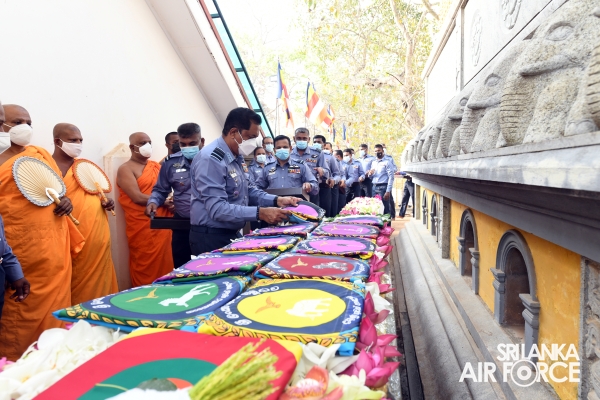 TRADITIONAL FLAG BLESSING CONDUCTS AT “JAYA SRI MAHA BODHI” IN ANURADHAPURA