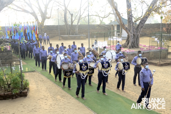 TRADITIONAL FLAG BLESSING CONDUCTS AT “JAYA SRI MAHA BODHI” IN ANURADHAPURA