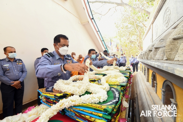 TRADITIONAL FLAG BLESSING CONDUCTS AT “JAYA SRI MAHA BODHI” IN ANURADHAPURA