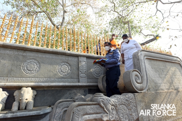 TRADITIONAL FLAG BLESSING CONDUCTS AT “JAYA SRI MAHA BODHI” IN ANURADHAPURA