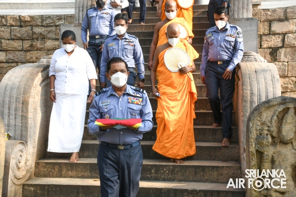 TRADITIONAL FLAG BLESSING CONDUCTS AT “JAYA SRI MAHA BODHI” IN ANURADHAPURA