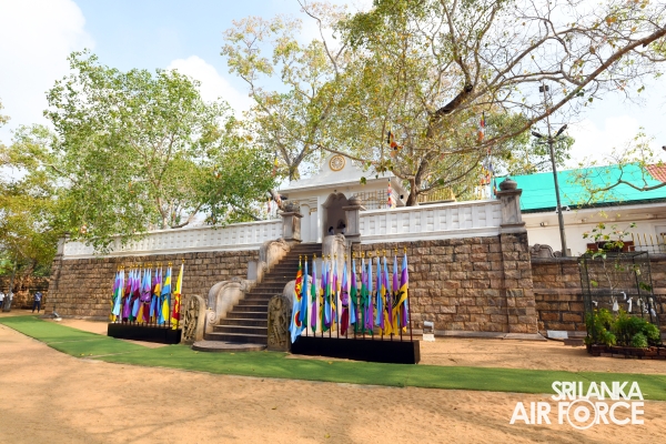 TRADITIONAL FLAG BLESSING CONDUCTS AT “JAYA SRI MAHA BODHI” IN ANURADHAPURA