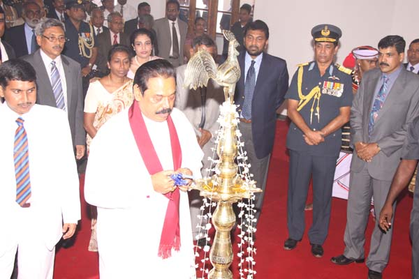 The President Declares Open a Swimming pool For The Defence Services College