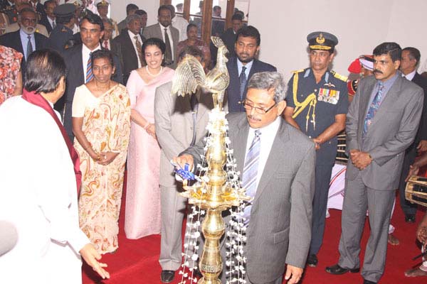 The President Declares Open a Swimming pool For The Defence Services College