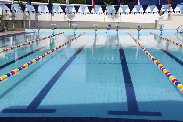 The President Declares Open a Swimming pool For The Defence Services College