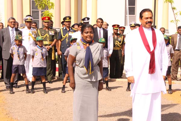 The President Declares Open a Swimming pool For The Defence Services College