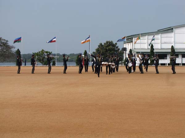 A Colorful Passing Parade Overlooking the Thambalagamuwa Lagoon