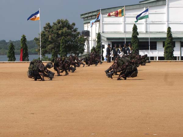 A Colorful Passing Parade Overlooking the Thambalagamuwa Lagoon