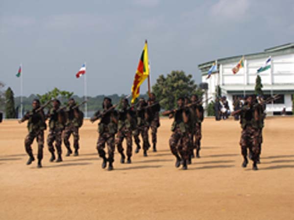 A Colorful Passing Parade Overlooking the Thambalagamuwa Lagoon