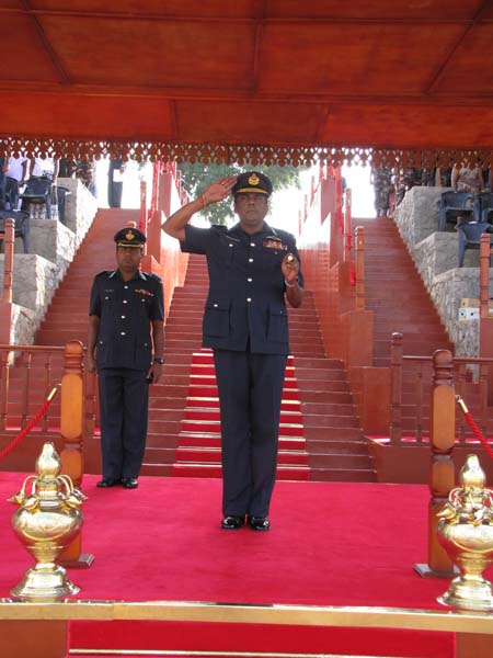 A Colorful Passing Parade Overlooking the Thambalagamuwa Lagoon