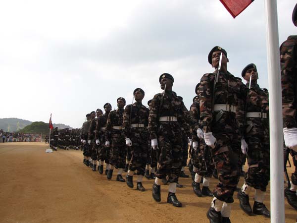 A Colorful Passing Parade Overlooking the Thambalagamuwa Lagoon