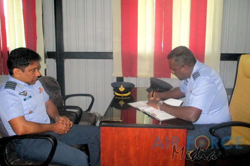 CHANGE OF COMMAND AT NO 3 AIR DEFENCE RADAR SQUADRON WEERAWILA