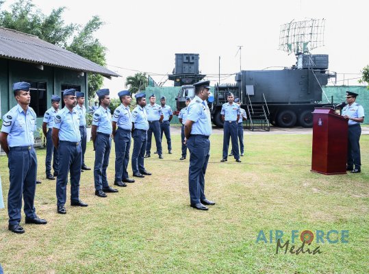 CHANGE OF COMMAND AT NO 01 AIR DEFENCE RADAR SQUADRON AT
KATUNAYAKE