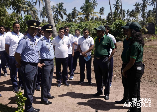 SLAF BASE KATUNAYAKE ESTABLISHES HERBAL GARDEN FOR CONSERVATION EFFORTS
