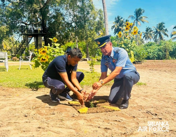 SLAF BASE KATUNAYAKE ESTABLISHES HERBAL GARDEN FOR CONSERVATION EFFORTS