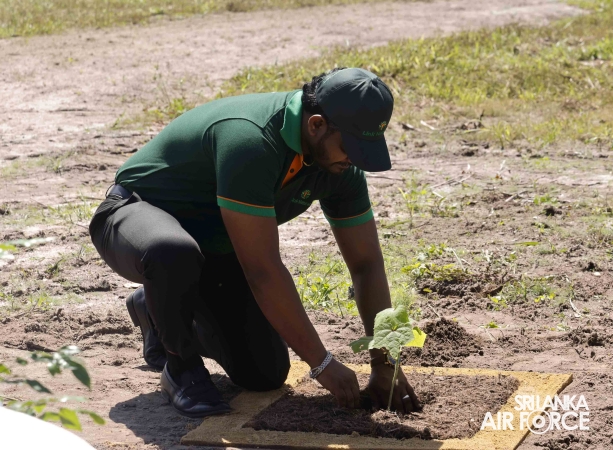 SLAF BASE KATUNAYAKE ESTABLISHES HERBAL GARDEN FOR CONSERVATION EFFORTS