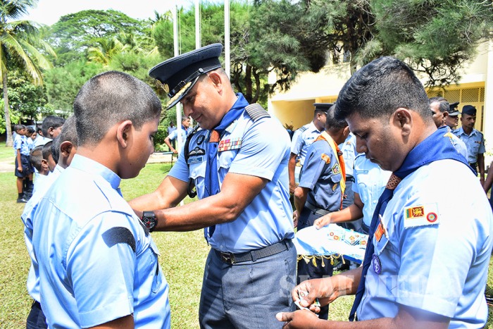 Junior Air Scout Initial Membership Badge Investiture Ceremony