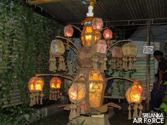 ECO FRIENDLY VESAK CELEBRATION BY SLAF BASE KATUNAYAKE