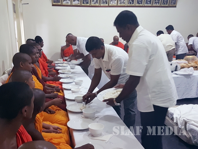 Annual Pirith Chanting and Alms Giving Ceremony at SF Stn Bcl