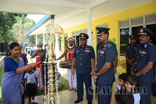 The
newly constructed pre-school at SLAF Station Ampara