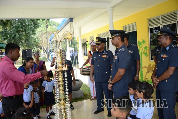 The
newly constructed pre-school at SLAF Station Ampara