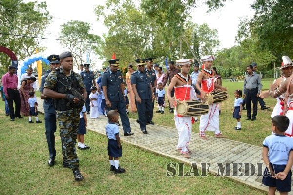 The
newly constructed pre-school at SLAF Station Ampara