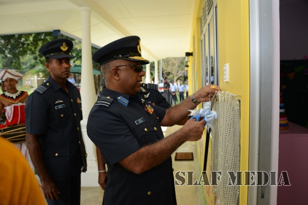 The
newly constructed pre-school at SLAF Station Ampara