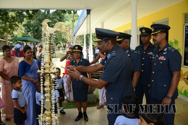 The
newly constructed pre-school at SLAF Station Ampara