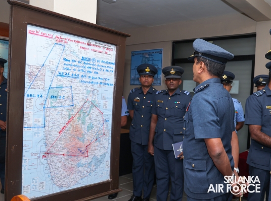 COMMANDER’S INSPECTION AT SLAF STATION PIDURUTALAGALA