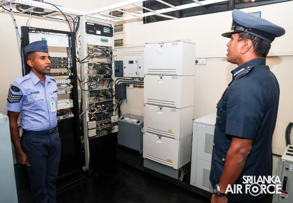 COMMANDER’S INSPECTION AT SLAF STATION PIDURUTALAGALA