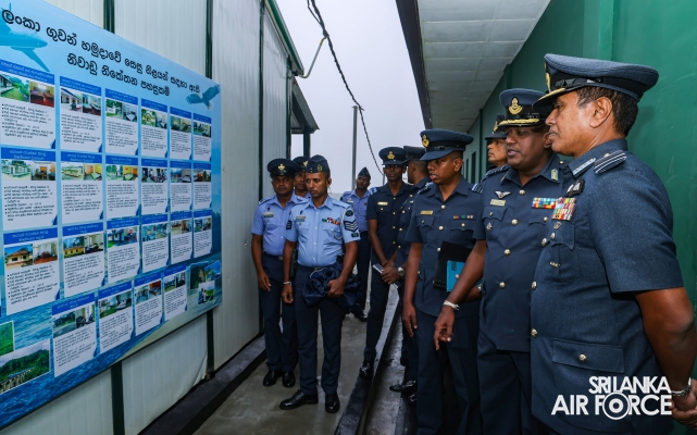COMMANDER’S INSPECTION AT SLAF STATION PIDURUTALAGALA