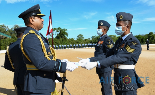 Annual Commander’s Inspection at SLAF Station Ampara for the Year 2020