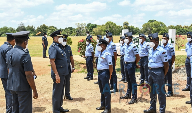 Commanders Inspection of SLAF Base Anuradhapura