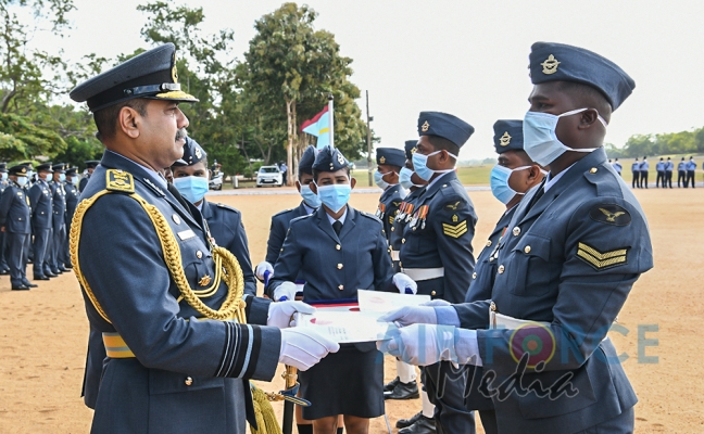 Commanders Inspection of SLAF Base Anuradhapura