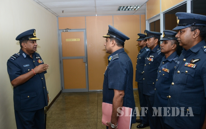 Annual Commander's Inspection at SLAF Headquarters