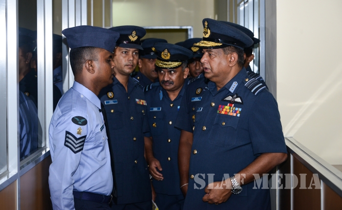 Annual Commander's Inspection at SLAF Headquarters